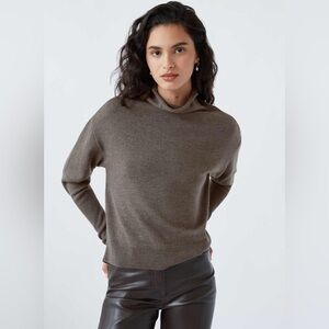 Aritzia Wilfred forest green Wool Cyprie Mock Neck Turtleneck Sweater Sz xxs